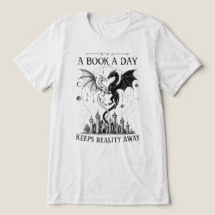 Camiseta Triblenda Un Libro Al Día Mantiene La Realidad Alejada