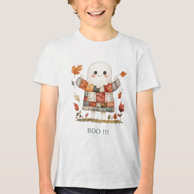 Camiseta Triblenda ¡¡¡Un lindo BOO de Halloween!!! (Anverso)