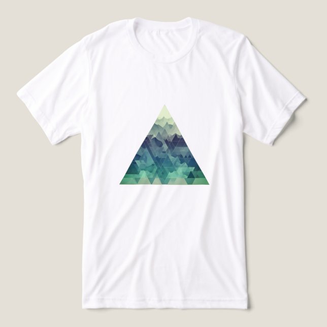 Camiseta Triblenda Un paisaje geométrico triangular de montaña (Diseño delantero )