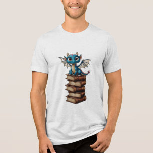 Camiseta Triblenda Un pequeño dragón con ojos sobredimensionados, sen
