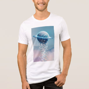Camiseta Triblenda Un planeta que se derrite estrellas, creando una s
