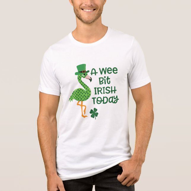 Camiseta Triblenda Un Poco Irlandés Hoy Día De San Patricio (Anverso)