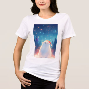 Camiseta Triblenda Un sueño de Navidad de oso polar