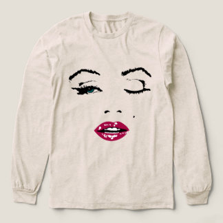 Camiseta Triblenda Un Wink y los labios rojos