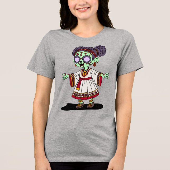 Camiseta Triblenda Un zombi etíope muy amable (Anverso)