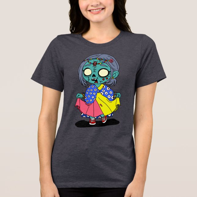 Camiseta Triblenda Un zombi keniano lindo (Anverso)