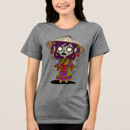 Camiseta Triblenda Un Zombie Vietnamita lindo