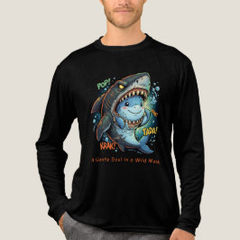 Camiseta Triblenda Una alma gentil en una máscara salvaje Tiburón lin