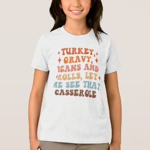 Camiseta Triblenda Una cena retro de Acción de Gracias