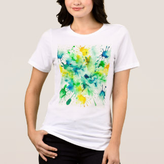 Camiseta Triblenda Una colorida pintura acuática