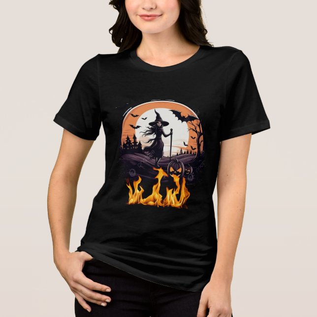 Camiseta Triblenda Una elegante camiseta para Halloween (Anverso)