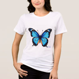 Camiseta Triblenda Una mariposa azul T-Shirt/