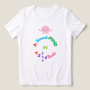 Camiseta Triblenda Una Mente Sana en un Cuerpo Sano Meditación Cerebr