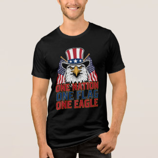 Camiseta Triblenda Una Nación Una Bandera Un Águila Patriótica