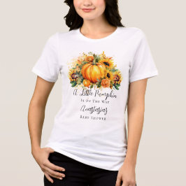 Camiseta Triblenda Una pequeña calabaza | Baby Shower de caída de gir
