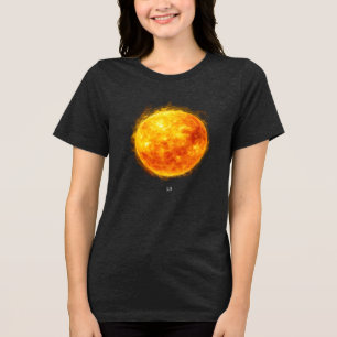 Camiseta Triblenda Una pintura del sol en un espacio