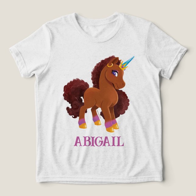 Camiseta Triblenda Único orgullo de Unicornio (Diseño delantero )