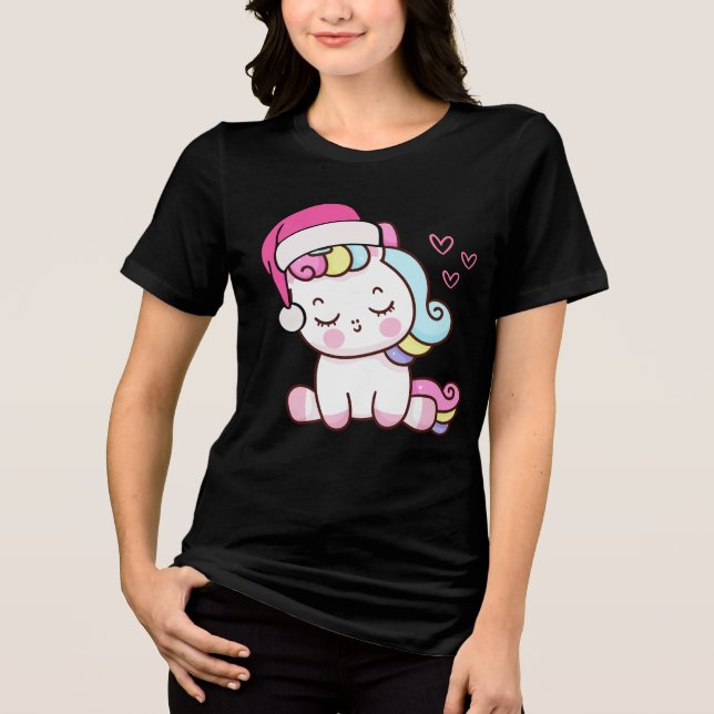 Camiseta Triblenda Unicorn navidades (Anverso)