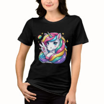 Unicornio Arcoíris Signo de Paz Alegre y Confiado