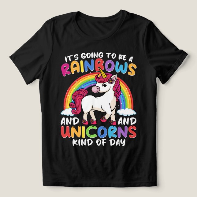 Camiseta Triblenda Unicornio Cute Impresionantes Arroganzas Y Unicorn (Diseño delantero )