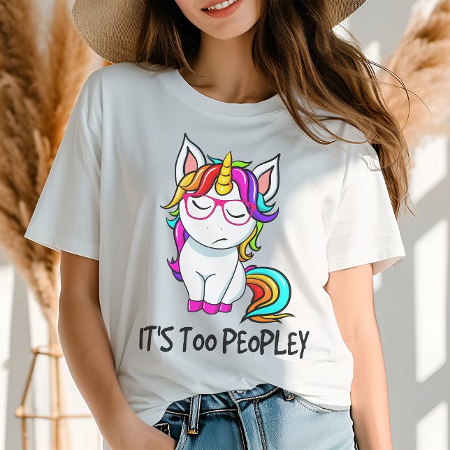 Camiseta Triblenda Unicornio es un introvertido moderno muy divertido (Subido por el creador)