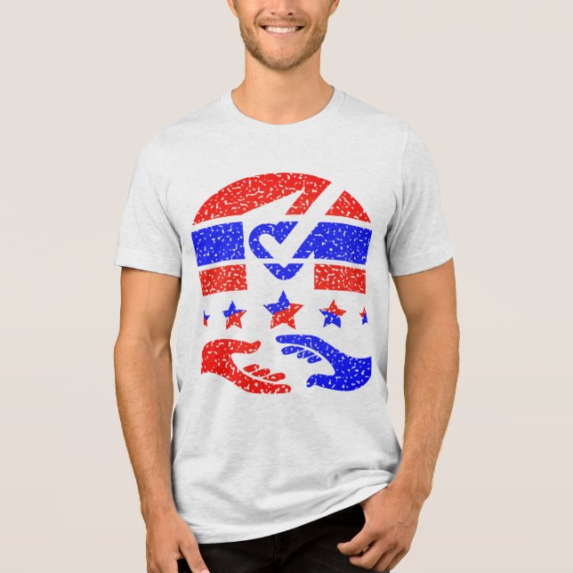 Camiseta Triblenda Unidad en acción - Un faro de asociación (Anverso)