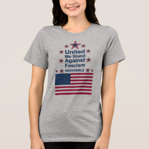 Camiseta Triblenda Unidos Nosotros Nos Levantamos Contra el Fascismo