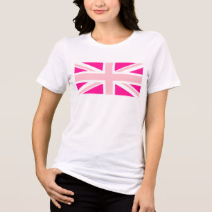 Camiseta Triblenda Union Jack Rosa Profundo