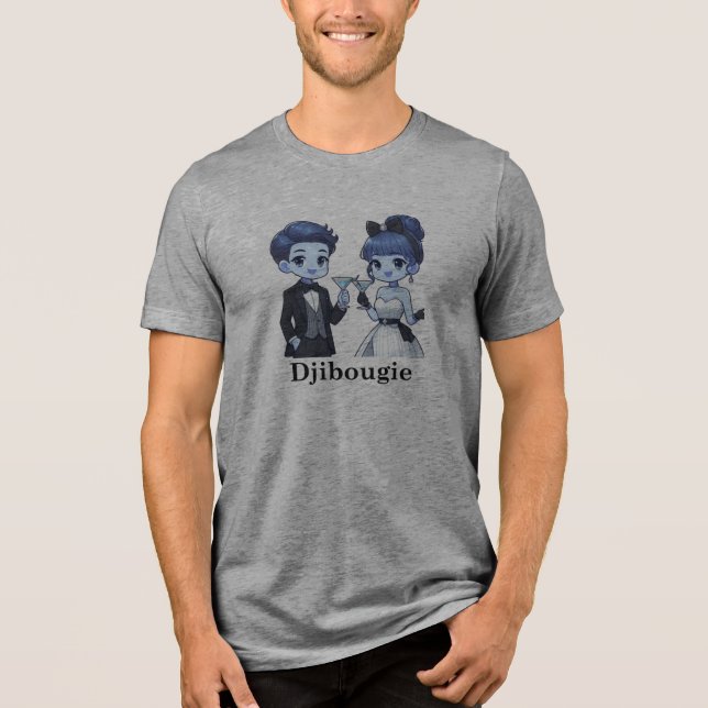 Camiseta Triblenda Unisex Tri-mix T-shirt Yibugie (Anverso)