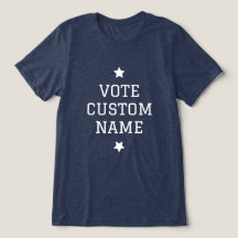 Unisex Voto electoral T-Shirt Nombre personalizado