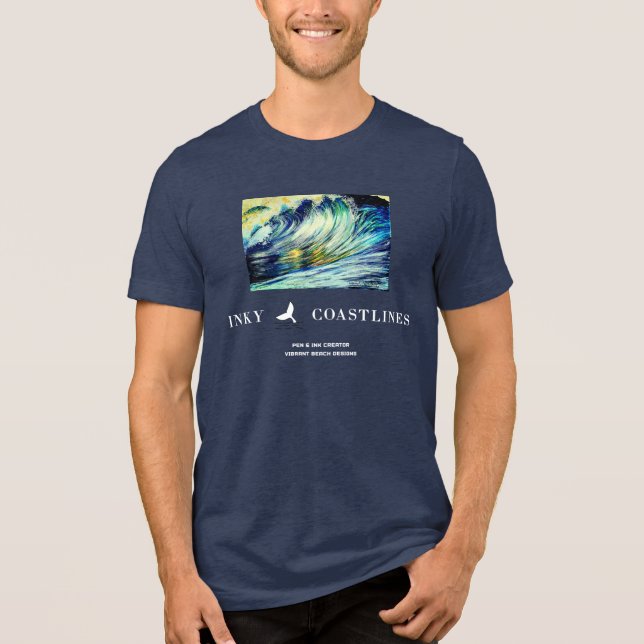 Camiseta Triblenda Unisex Wipeout Wave tee (Anverso)