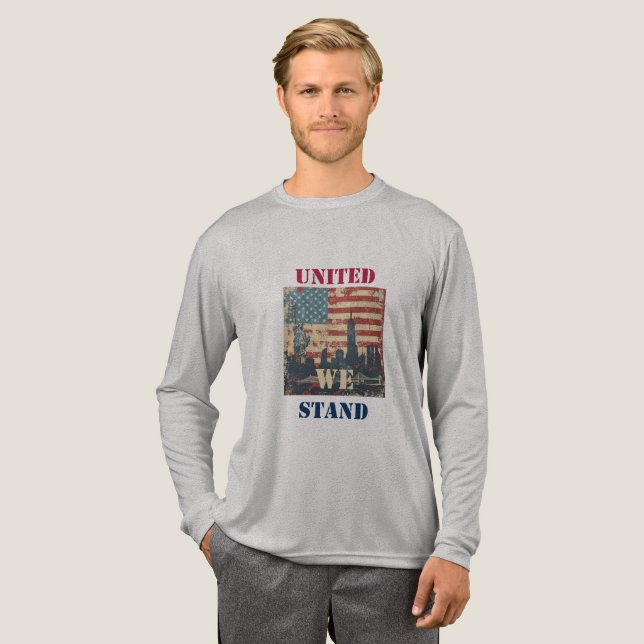 Camiseta Triblenda United We Stand | Diseño de cosecha estadounidense (Anverso Completo)