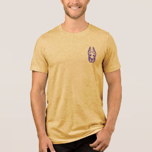 Camiseta Triblenda Universidad de Albany Gran Cabeza de Mascota Dane