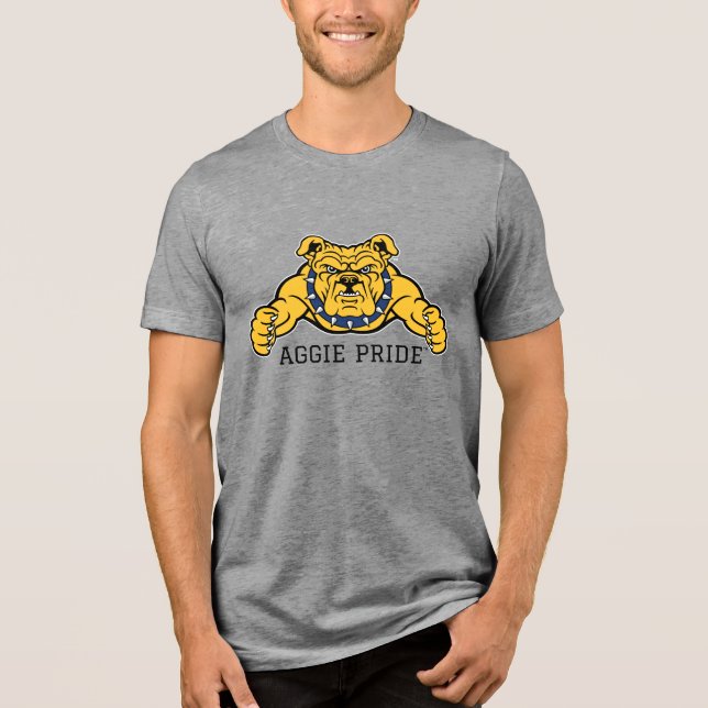 Camiseta Triblenda Universidad Estatal de Carolina del Norte | BULLDO (Anverso)