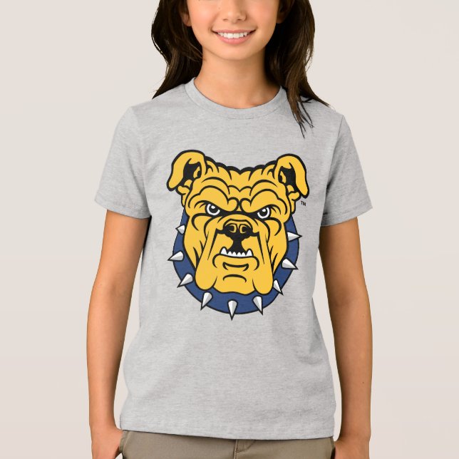 Camiseta Triblenda Universidad Estatal NCA&T | Cara de Bulldog (Anverso)
