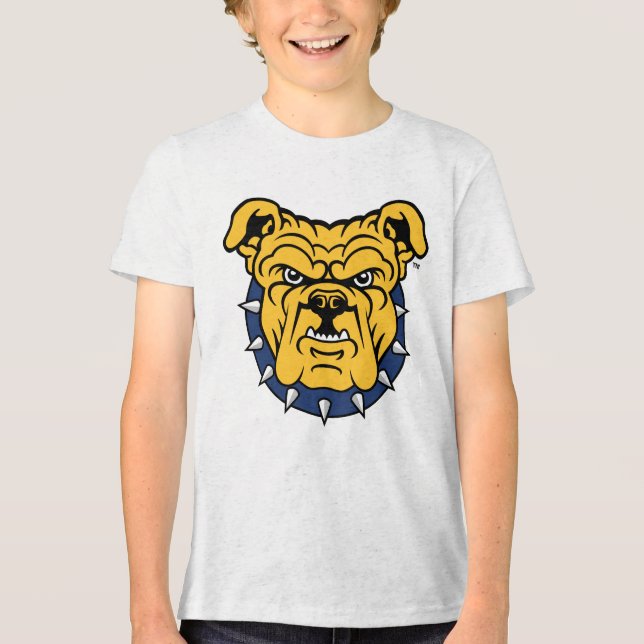 Camiseta Triblenda Universidad Estatal NCA&T | Cara de Bulldog (Anverso)