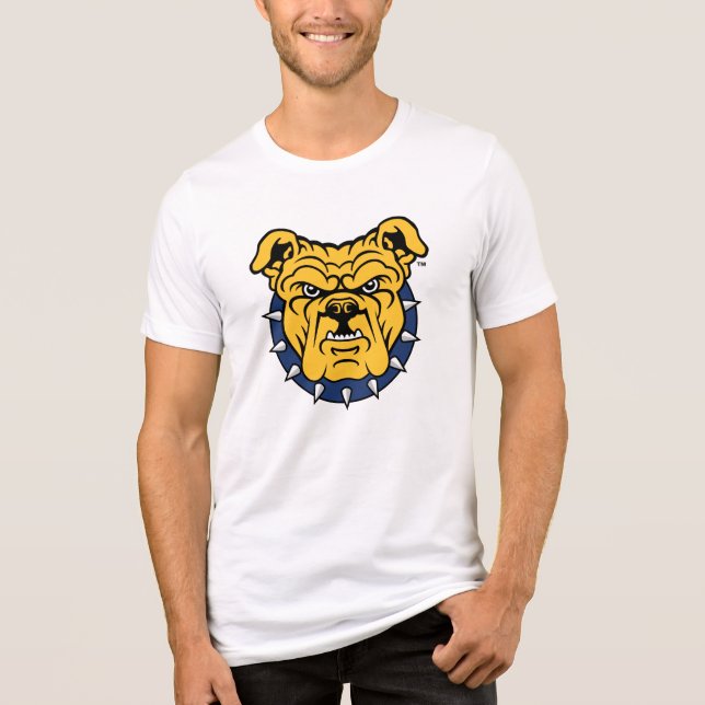 Camiseta Triblenda Universidad Estatal NCA&T | Cara de Bulldog (Anverso)
