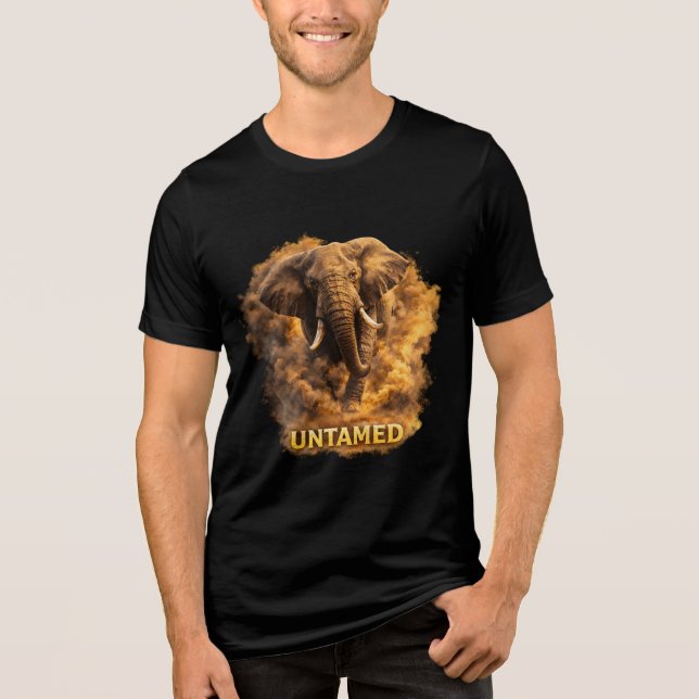 Camiseta Triblenda Untamed Elephant | African Wildlife Strength (Anverso)