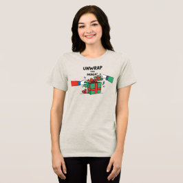 Camiseta Triblenda Unwrap the Magic Christmas Gift