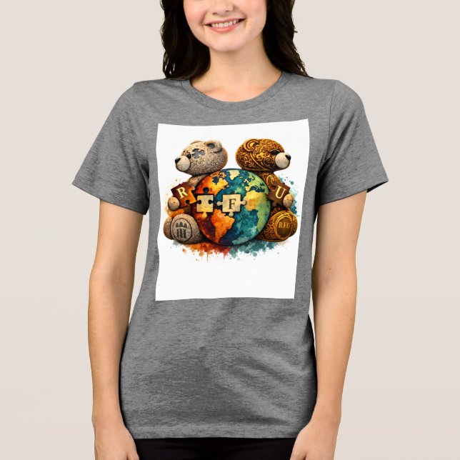 Camiseta Triblenda Urban Bear Graphic T-Shirt (Anverso)