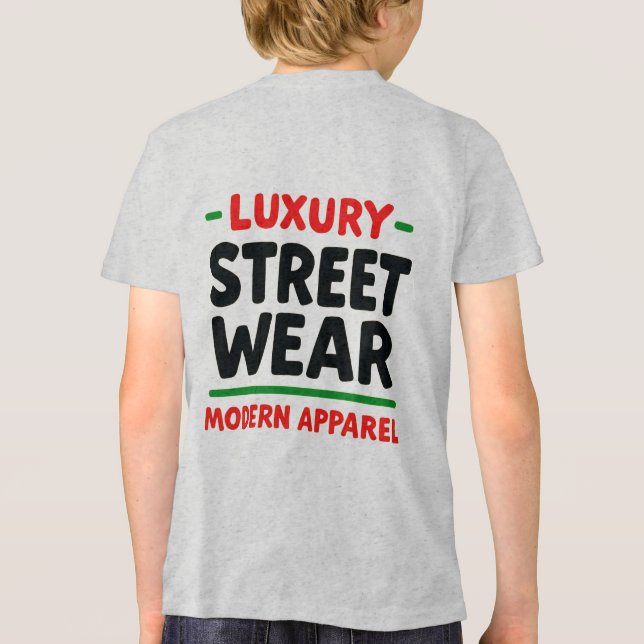 Camiseta Triblenda Urban Elegance: Luxury Street Wear Design (Reverso )