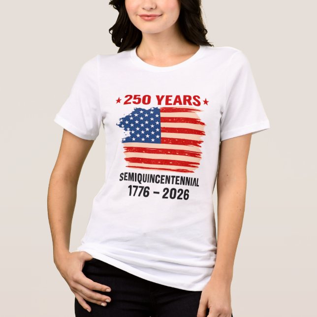 Camiseta Triblenda USA 250th Anniversary Patriotic T-Shirt America’s  (Anverso)