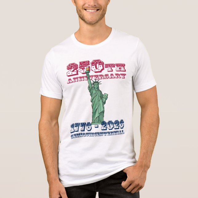 Camiseta Triblenda USA 250th Anniversary Semiquincentennial  (Anverso)