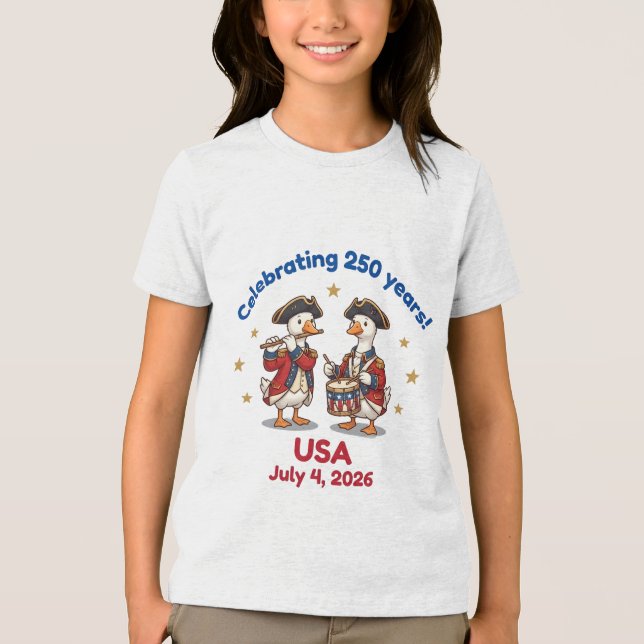 Camiseta Triblenda USA 250th Anniversary Souvenir,July 4 2026  (Anverso)