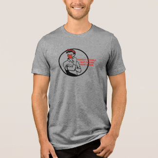 Camiseta Triblenda Usar un estilo de Riveter de máscara