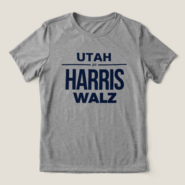 Camiseta Triblenda Utah para Harris Walz (Diseño delantero )