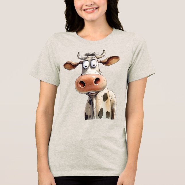 Camiseta Triblenda Vaca caprichosa (Anverso)