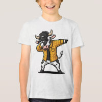 Vaca haciendo Dab divertida y linda danza Dab