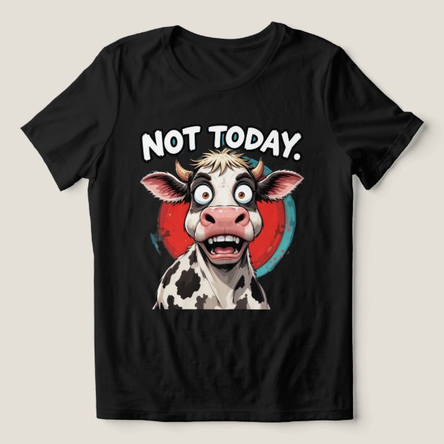 Camiseta Triblenda Vaca Personalizado humorística con expresión cómic (Diseño delantero )