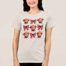 Vaca y Navidades de Highland Coquette Bow